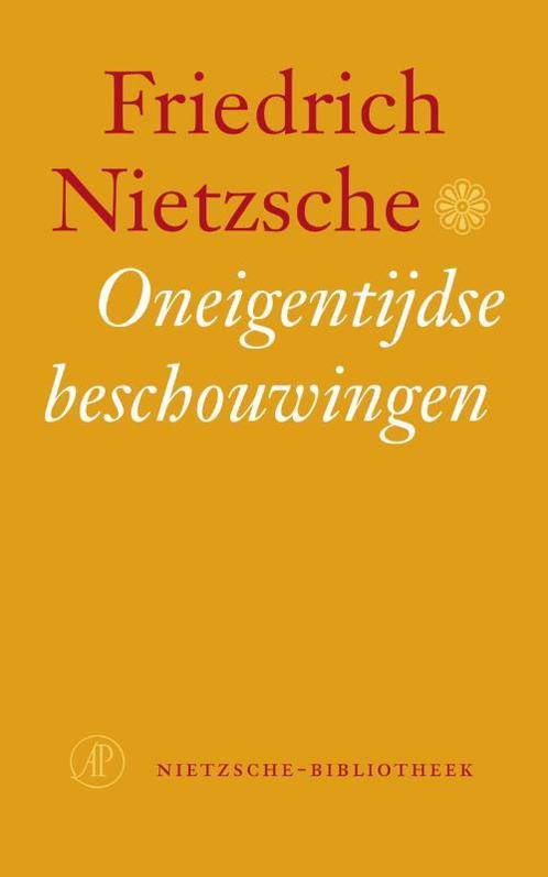 Oneigentijdse beschouwingen / Nietzsche-bibliotheek, Boeken, Filosofie, Gelezen, Verzenden