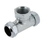 BONFIX Knel C-staal 110 T-stuk 22 x 1/2 bi.dr. x 22 mm, Doe-het-zelf en Verbouw, Buizen en Afvoer, Ophalen of Verzenden, Nieuw