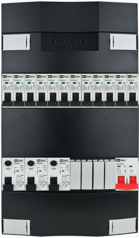 EMAT Schneider groepenkast 12 groepen 1 fase 220x380 (BxH), Doe-het-zelf en Verbouw, Elektra en Kabels, Verzenden