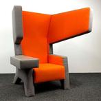 Earchair Prooff - Grijs-Oranje - Design Stoel, Ophalen of Verzenden, Gebruikt