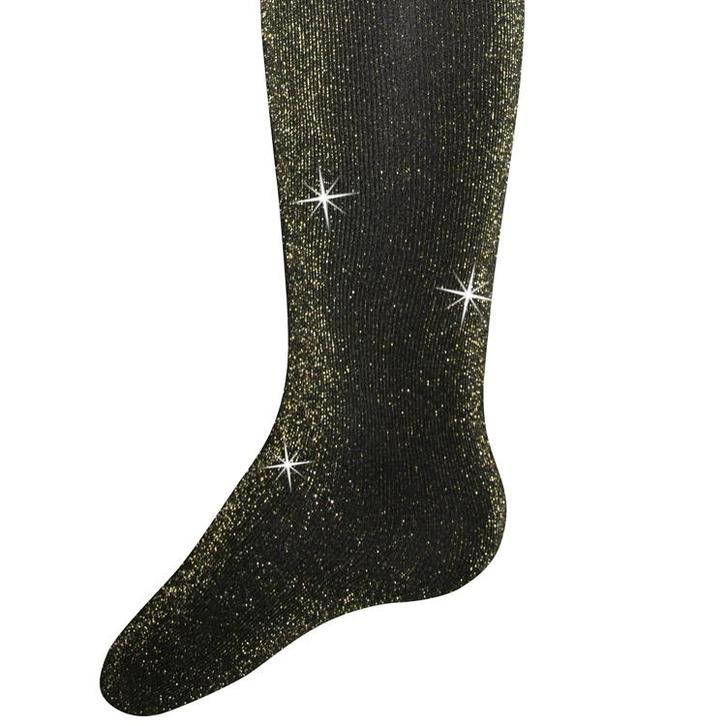 Glitterpanty zwart met gouden glitters-134/146 NIEUW, Kinderen en Baby's, Kinderkleding | Schoenen en Sokken, Meisje, Nieuw, Ophalen of Verzenden