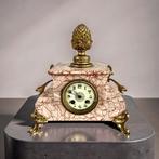 Pendule - Marmer, Zinklegering, Brons, Glas - 1900-1910