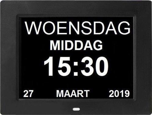 Dementie Klok - Digitaal & Analoog – Senioren & Alzheim..., Witgoed en Apparatuur, Wekkers, Verzenden