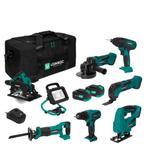 Gereedschapsset VPower 20V – 4.0Ah | Incl. 7 machines,, Doe-het-zelf en Verbouw, Gereedschap | Machine-onderdelen en Toebehoren