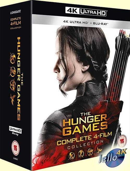 Blu-ray 4K: The Hunger Games, Complete Collection (2012-15), Cd's en Dvd's, Blu-ray, Nieuw in verpakking, Boxset, Actie, Ophalen of Verzenden