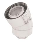 UbiFit Bocht 30° Klemband Conc PP/KS 60/100 wit, Doe-het-zelf en Verbouw, Ophalen of Verzenden, Nieuw