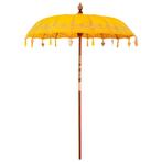 vidaXL Parasol Anders Geel x 250 cm, Tuin en Terras, Verzenden, Nieuw, 1 tot 2 meter