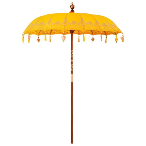 vidaXL Parasol Anders Geel x 250 cm, Tuin en Terras, Parasols, Nieuw, 1 tot 2 meter, Verzenden