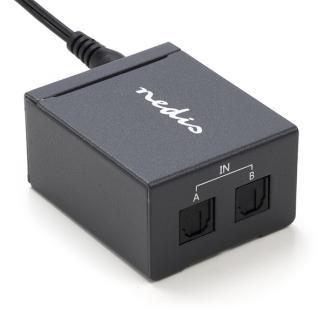 Toslink switch | Nedis | 2 poorten (Optisch, Handmatig), Audio, Tv en Foto, Audiokabels en Televisiekabels, Nieuw, Verzenden