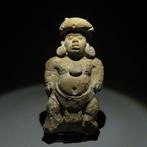 Maya, Jaina-eiland Terracotta Figuur van een dwerg. 600-900, Verzamelen, Mineralen en Fossielen