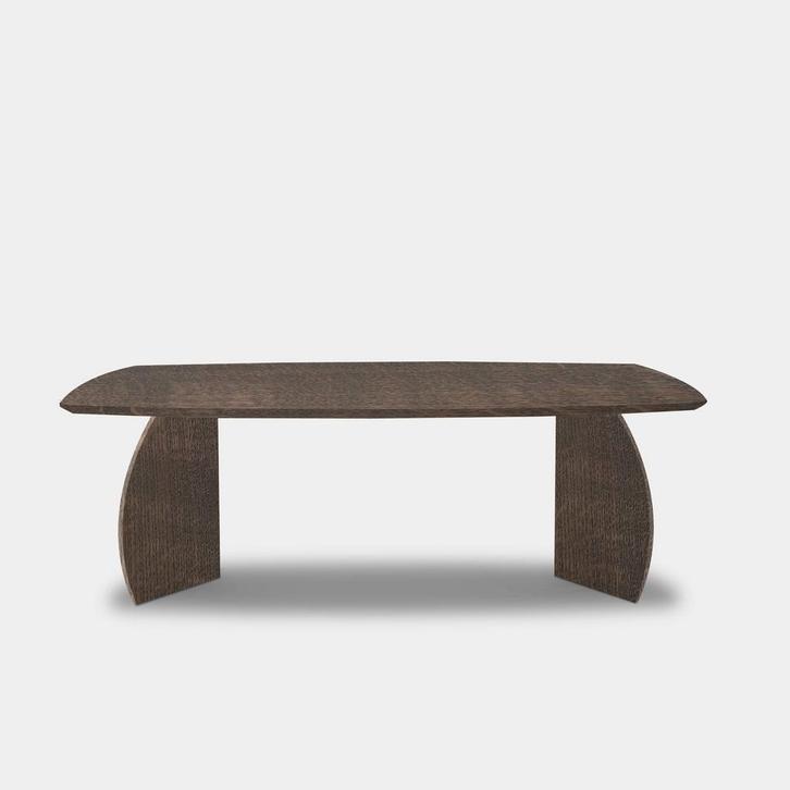 Tafel Deens Ovaal Eikenhout  Set Driehoek  240x100, Huis en Inrichting, Tafels | Eettafels