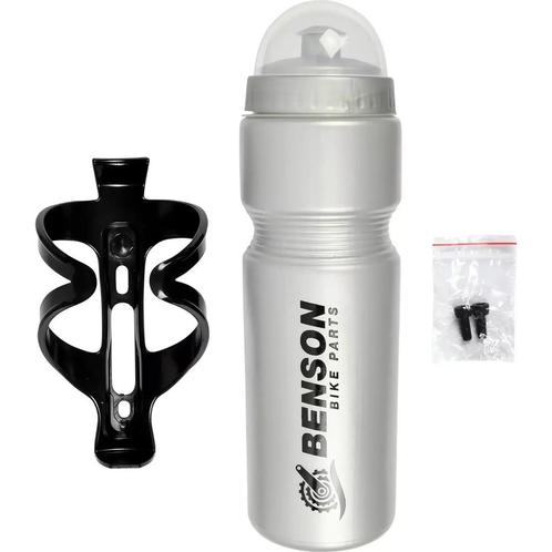 Benson Bidon met houder - 750 ml - BPA-vrij - ergonomisch..., Fietsen en Brommers, Fietsonderdelen, Nieuw, Ophalen of Verzenden