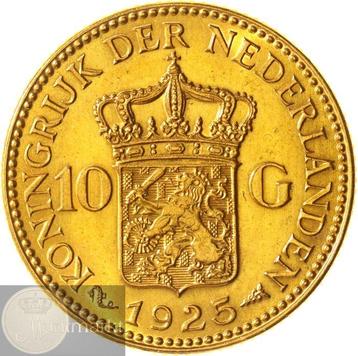 Nederland. Wilhelmina. 10 Gulden of Gouden tientje 1925 beschikbaar voor biedingen