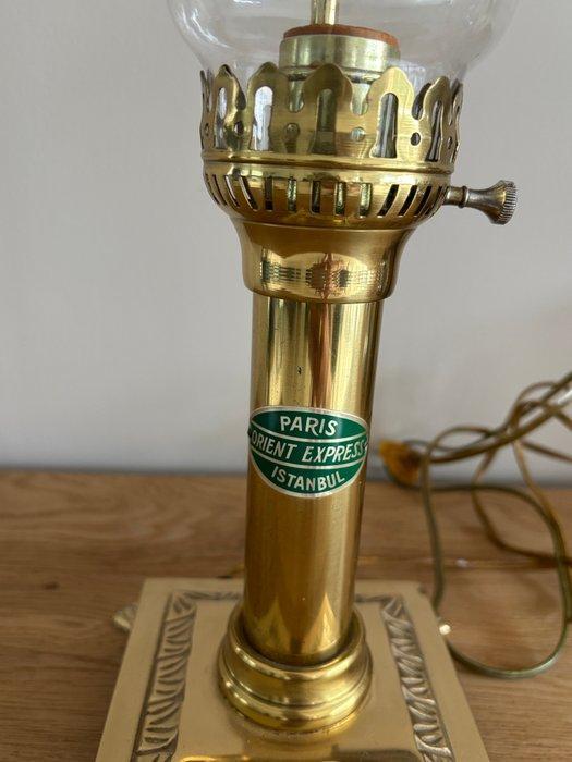 Tafellamp - Oosterspoorweg - Verguld messing - Orient, Antiek en Kunst, Curiosa en Brocante