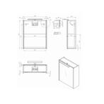 Best-Design Happy MDF Spiegelkast + Verlichting 50x60cm, Ophalen of Verzenden, Nieuw
