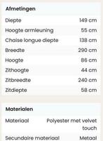 Prachtige velvet hoekbank in perfecte staat, Huis en Inrichting, Banken | Bankstellen, Hoekbank, Driepersoons, 75 tot 100 cm, Zo goed als nieuw
