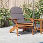 vidaXL Tuinstoel Adirondack met kussens massief acaciahout, Tuin en Terras, Tuinstoelen, Verzenden, Nieuw, Hout