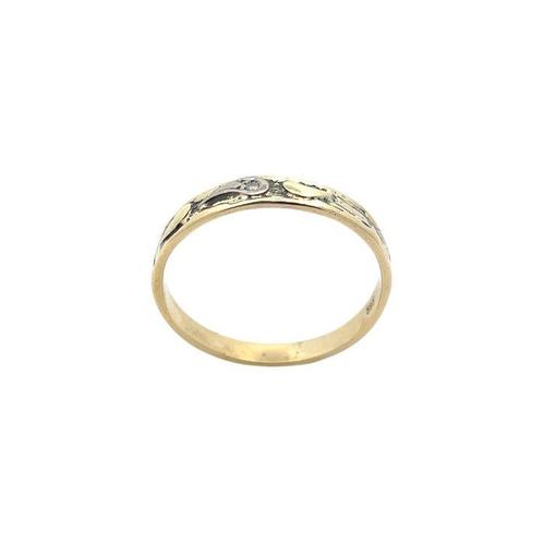 Zonder Minimumprijs - Ring - 14 karaat Geel goud -  0.03ct., Sieraden, Tassen en Uiterlijk, Ringen