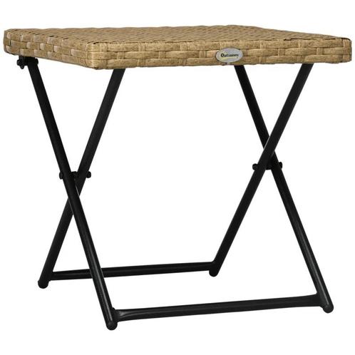 TRUUSK Balkontafel van Polyrotan - Opklapbaar Stalen Frame -, Tuin en Terras, Overige Tuin en Terras, Nieuw, Verzenden
