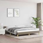 vidaXL Bedframe zonder matras stof taupe 160x200 cm, Huis en Inrichting, Verzenden, 200 cm, Stof, 160 cm