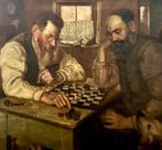 Eduard Kurzbauer (1840-1879,) attribuito a - Giocatori di, Antiek en Kunst, Kunst | Schilderijen | Klassiek