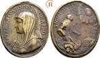Ovale brons medaille o J, um 1750 Religion:, Verzenden