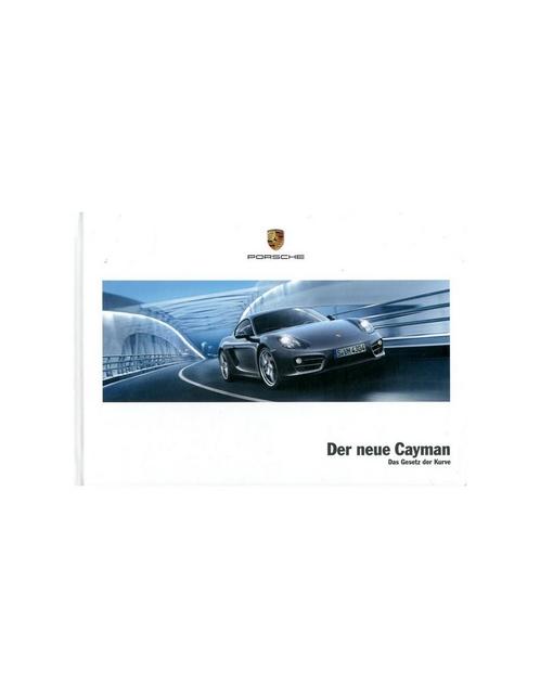 2012 PORSCHE CAYMAN HARDCOVER BROCHURE DUITS, Boeken, Auto's | Folders en Tijdschriften, Porsche