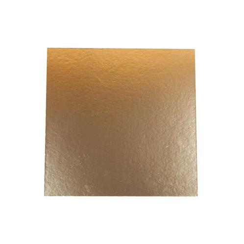 Taartkarton Vierkant Goud/Zwart 20x20cm per stuk, Hobby en Vrije tijd, Taarten en Cupcakes maken, Nieuw, Verzenden
