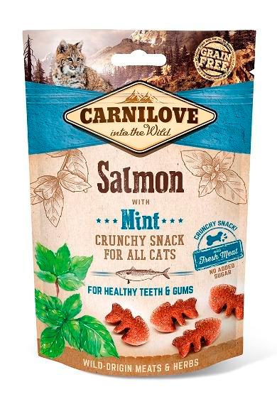 Carnilove Cat Crunchy Snack Salmon & Mint, Dieren en Toebehoren, Katten-accessoires, Nieuw, Ophalen of Verzenden