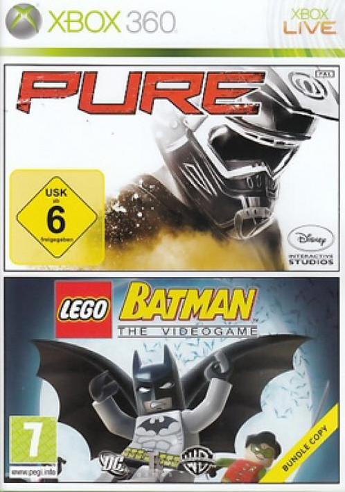 Pure + Lego Batman (Double Pack) (Xbox 360), Spelcomputers en Games, Games | Xbox 360, Gebruikt, Vanaf 3 jaar, Verzenden