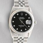 Rolex - Oyster Perpetual Datejust - Black Diamonds Dial -, Sieraden, Tassen en Uiterlijk, Horloges | Heren, Nieuw