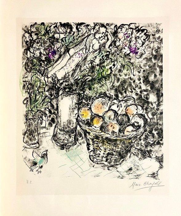 Marc Chagall (1887-1985) - Couple au panier de fruits, Antiek en Kunst, Antiek | Overige Antiek