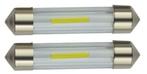 C5W autolamp 2 stuks | LED festoon 41mm | COB warmwit 3000K, Verzenden, Nieuw