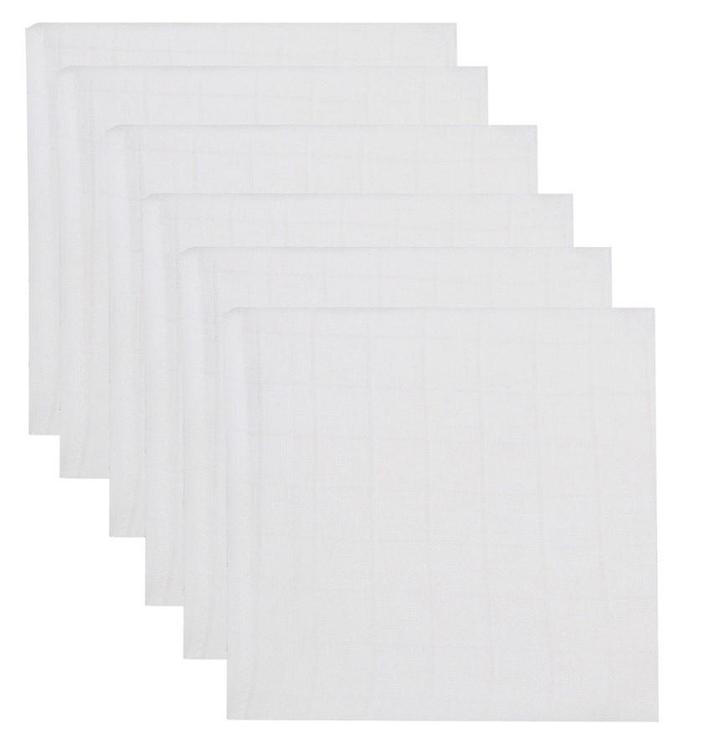 MamaLoes Wit 6 Stuks Hydrofiel Luiers, Kinderen en Baby's, Badjes en Verzorging, Nieuw, Verzenden