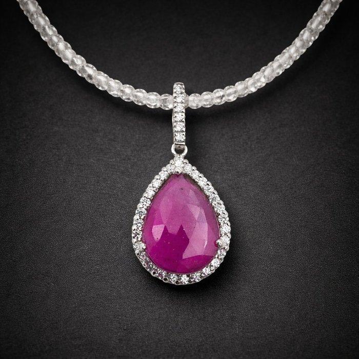 Zonder minimumprijs - Halsketting Zilver - Ruby, Sieraden, Tassen en Uiterlijk, Kettingen