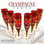 Champagne fluitje - x6 glazen Rosso Rubino Coll. Opulence