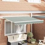 Zonwering groenwit canvas | retourdeal 41% korting, Tuin en Terras, Overige typen, Ophalen of Verzenden, 150 tot 300 cm, 250 cm tot 450 cm