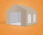 Premium Partytent PVC 4x4x2 mtr in Beige (4x4 meter), Verzenden, Nieuw, 2 meter of meer, Partytent
