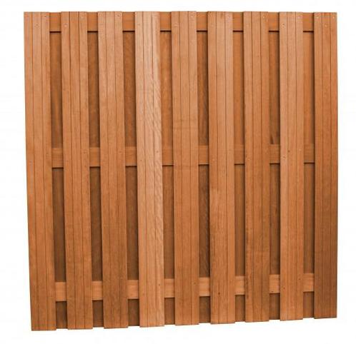 Schutting Hardhouten geschaafd tuinscherm 20-p recht VC 180x, Tuin en Terras, Schuttingen, Minder dan 3 meter, Nieuw, Hout, 1 tot 2 meter