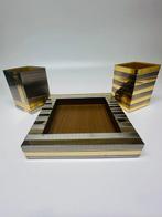 Doos voor schrijfgerei (3) - Messing, Staal (roestvrij),