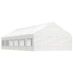 vidaXL Prieel met dak 13,38x5,88x3,75 m polyetheen wit, Verzenden, Nieuw