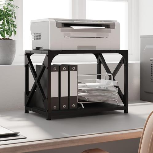 vidaXL Printerstandaard 2-laags 44x26x31,5 cm bewerkt hout, Computers en Software, Printers, Nieuw, Verzenden