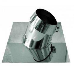 DUBBELWANDIG ROOKKANAAL  5°-20° DAKDOORVOER/DAKPLAAT, Huis en Inrichting, Kachels, Ophalen of Verzenden