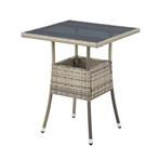 Polyrotan Tuintafel / Bijzettafel / Balkontafel Yoro - Vierk, Verzenden, Nieuw