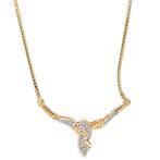 Gouden choker met diamant 14 krt, Verzenden, Zo goed als nieuw, Wit, Goud