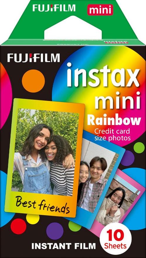 INSTAX™ Instax™ mini fotopapier rainbow 10-pak, Audio, Tv en Foto, Fotografie | Fotostudio en Toebehoren, Nieuw, Verzenden