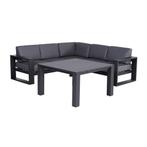 Garden Impressions Plaza lounge dining set 4-delig - donker, Nieuw, Verzenden