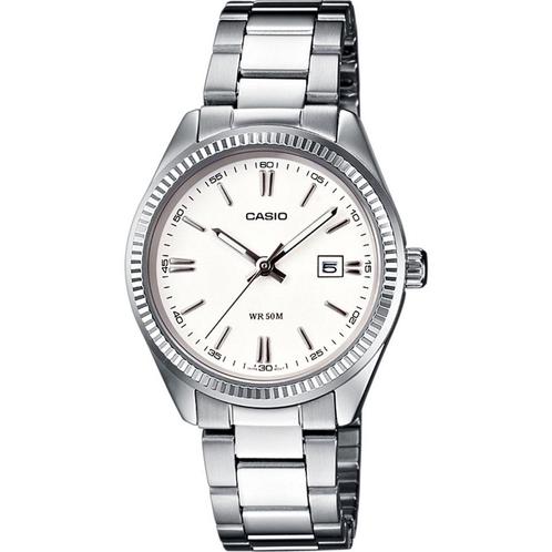 Casio LTP 1302PD 7A1VEG Dames horloge zilver-30 mm, Sieraden, Tassen en Uiterlijk, Horloges | Dames, Verzenden