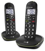 Draadloze seniorentelefoon met duidelijk scherm - 2 toestell, Telecommunicatie, Vaste telefoons | Handsets en Draadloos, Nieuw