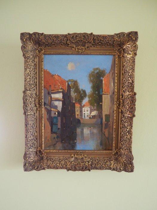 Henk Welters (1884–1971), - View of Leiden, Antiek en Kunst, Kunst | Schilderijen | Klassiek